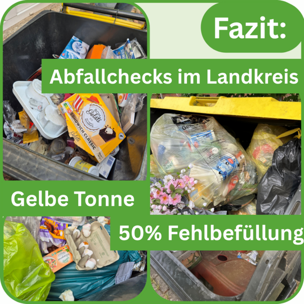 Bild vergrößern: Fazit Abfallchecks Gelbe Tonne